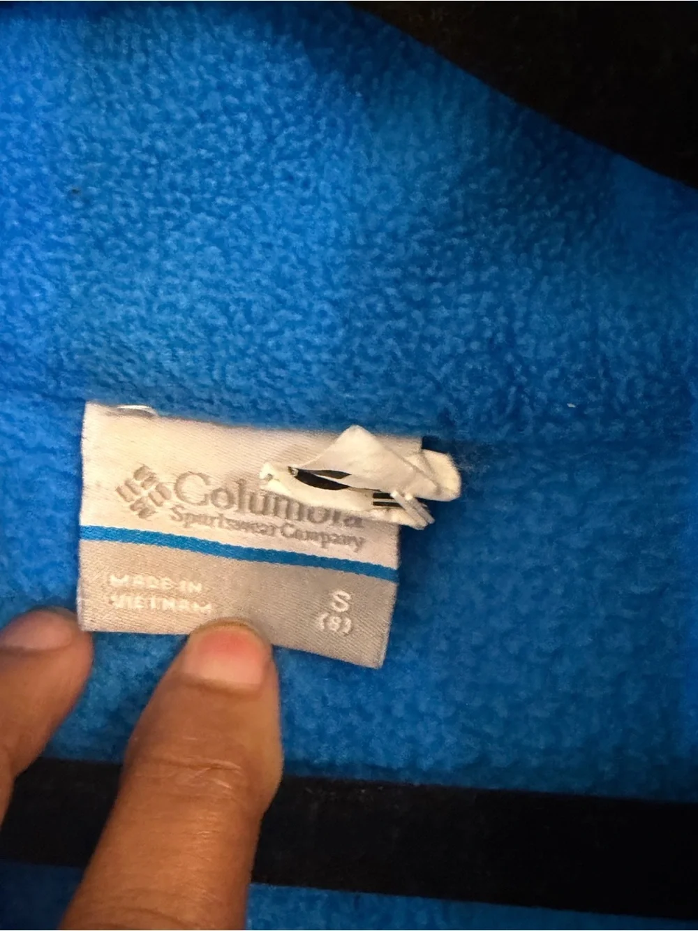 Columbia Kids Blue Fleece Jacket Size S Full Zip Lightweight Gorpcore